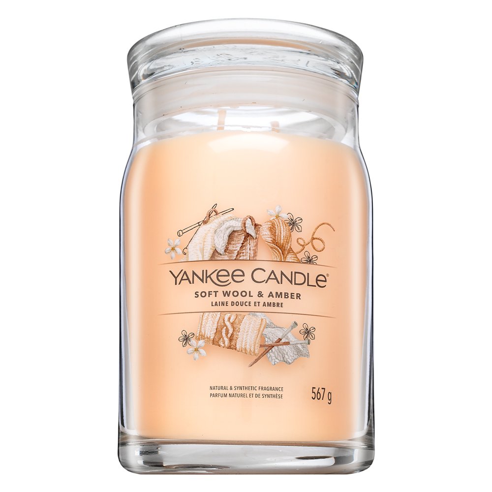 Yankee Candle Soft Wool & Amber 567 g – Yankee Candle
