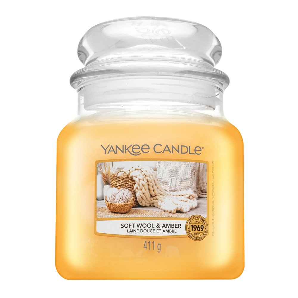 Yankee Candle Soft Wool & Amber 411 g – Yankee Candle