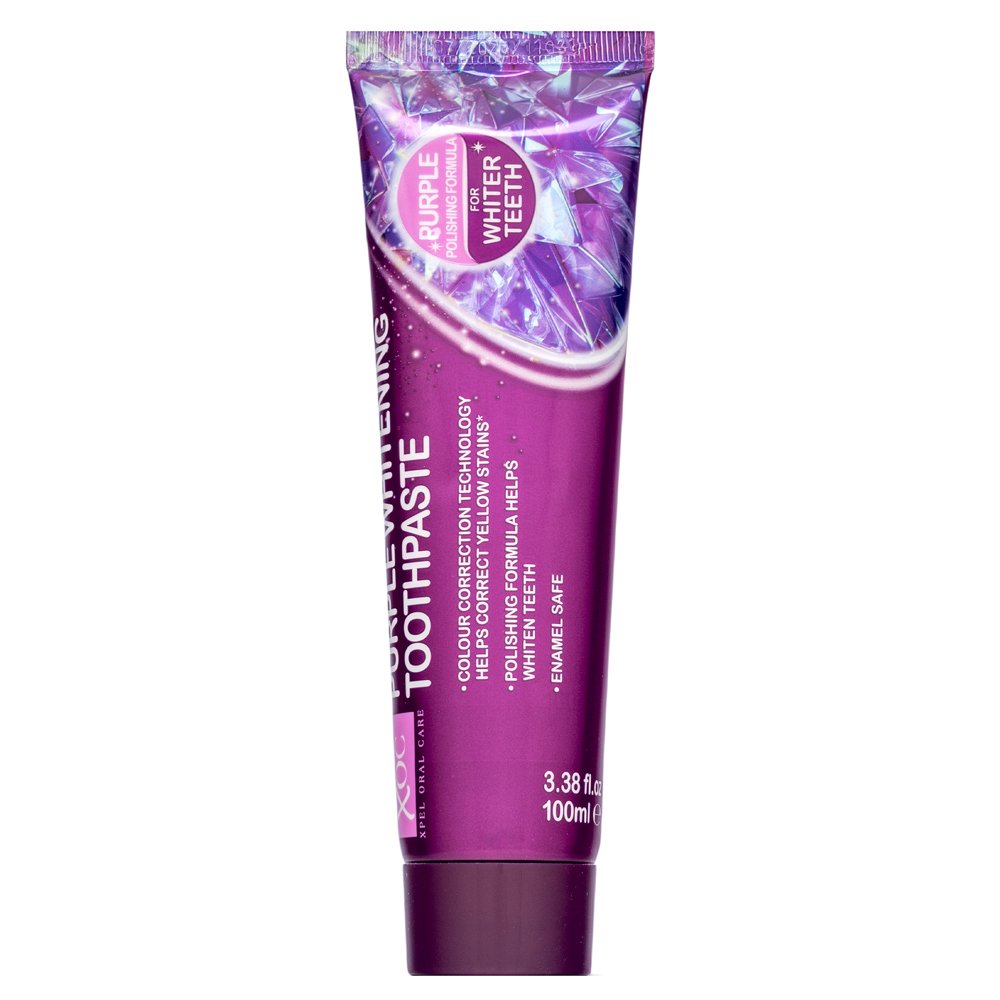 XOC Purple Whitening Toothpaste + Bamboo Toothbrush 100 ml – XOC