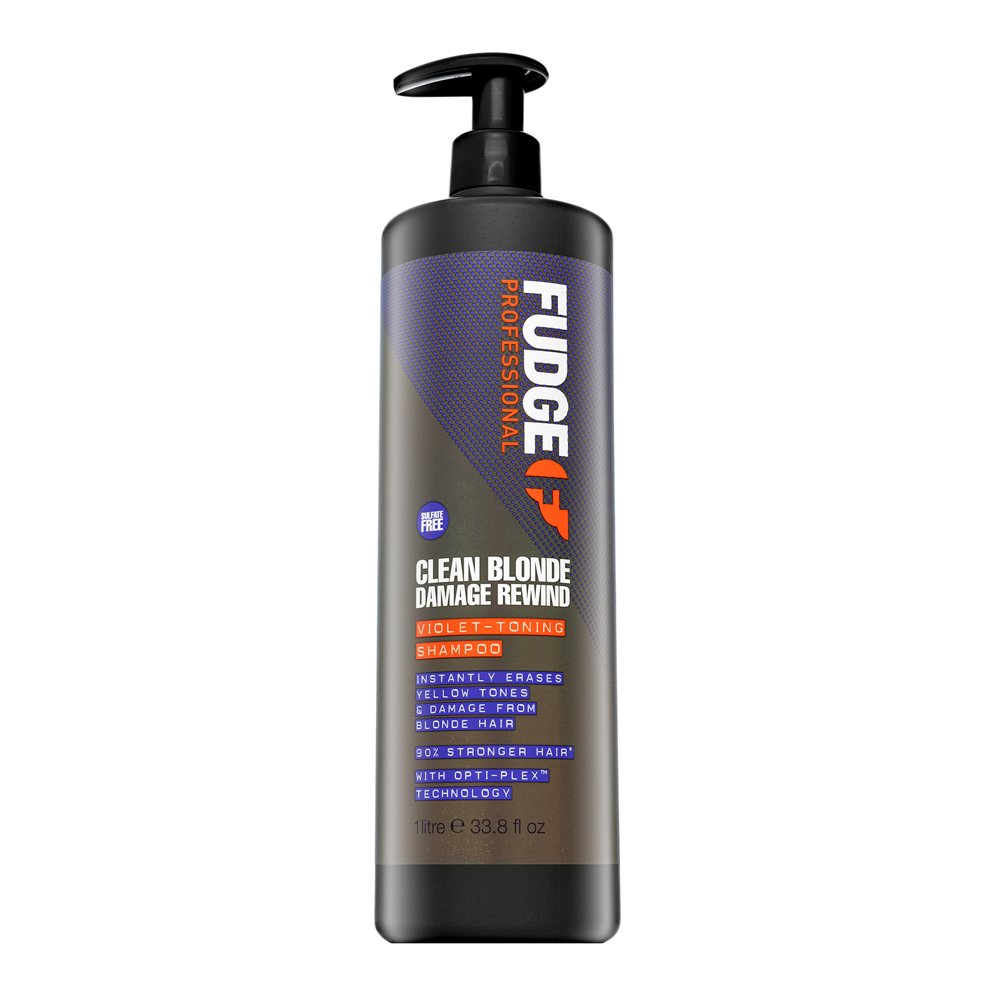 Fudge Professional Clean Blonde Damage Rewind Violet-Toning Shampoo 1000 ml – Fudge Professional
