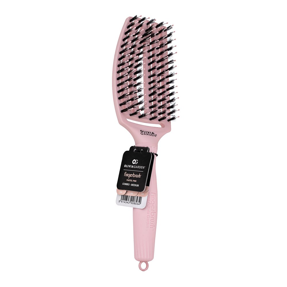 Olivia Garden Fingerbrush Combo Medium Pastel Pink – Olivia Garden