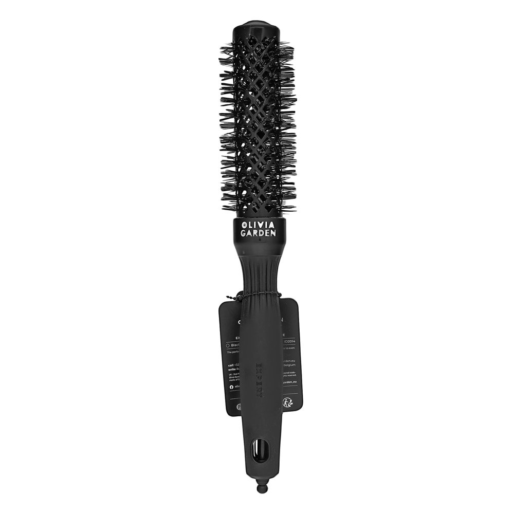 Olivia Garden Expert Blowout Shine Round Brush Black 25 mm – Olivia Garden