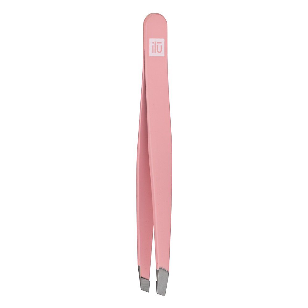 Ilu Slant Tweezers Pink – Ilu