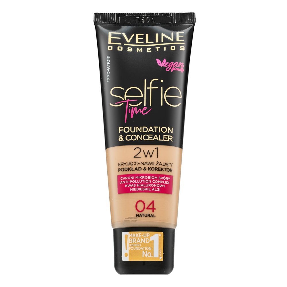 Eveline Selfie Time 2in1 Foundation & Concealer 04 Natural 30 ml – Eveline