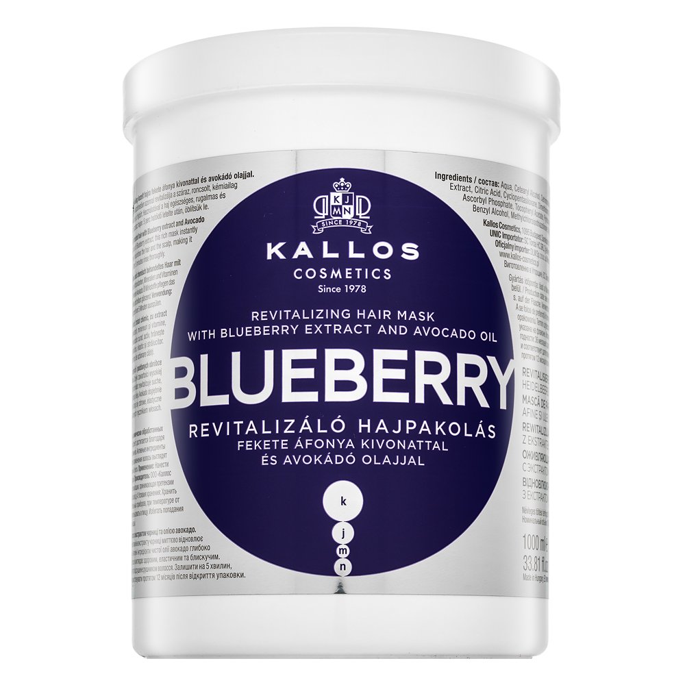 Kallos Blueberry Revitalizing Hair Mask 1000 ml – Kallos