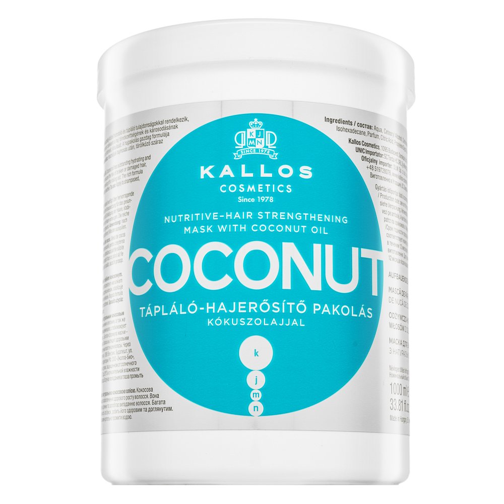 Kallos Coconut Nutritive-Hair Strengthening Mask 1000 ml – Kallos