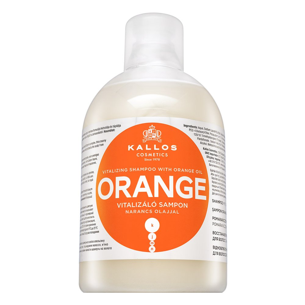 Kallos Orange Vitalizing Shampoo 1000 ml – Kallos