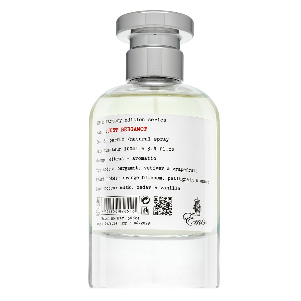 Emir Just Bergamot Factory Edition EDP U 100 ml – Emir