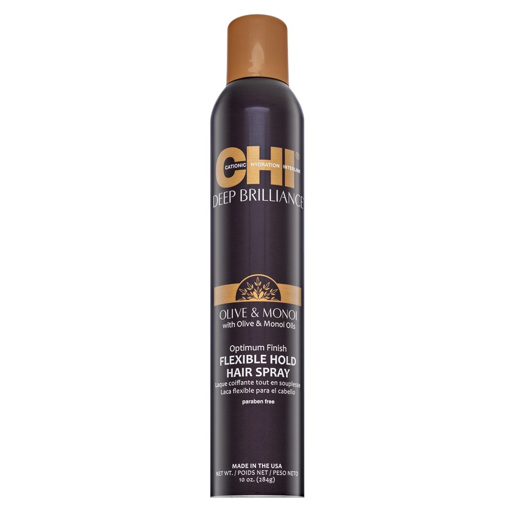 CHI Deep Brilliance Olive & Monoi Flexible Hold Hair Spray 284 g – CHI