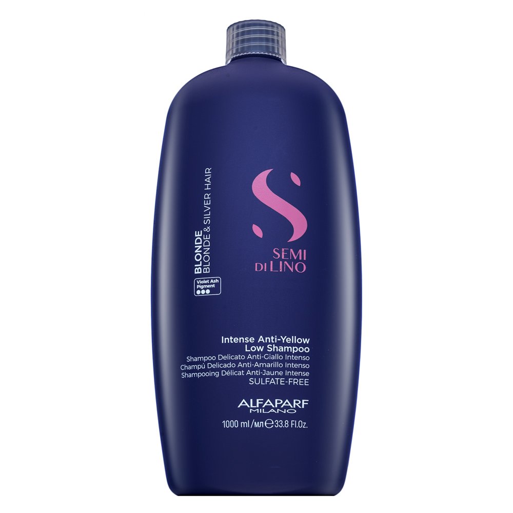Alfaparf Milano Semi Di Lino Blonde Intense Anti-Yellow Low Shampoo 1000 ml – Alfaparf Milano