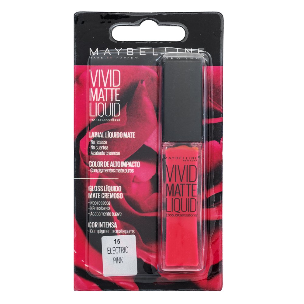 Maybelline Vivid Matte Liquid Lipstick 15 Electric Pink – Maybelline