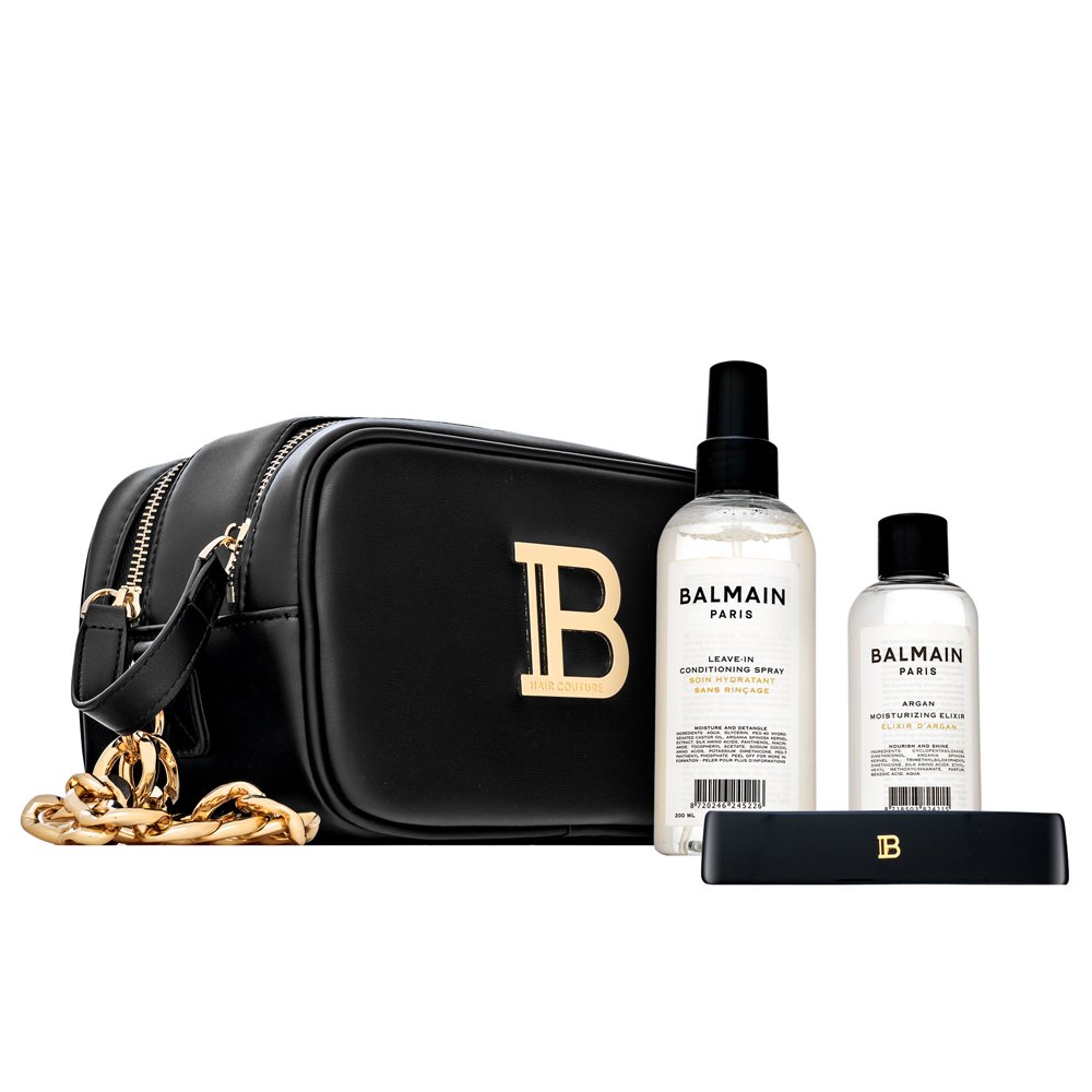 Balmain Hair Couture Black & Gold Toiletry Bag – Balmain