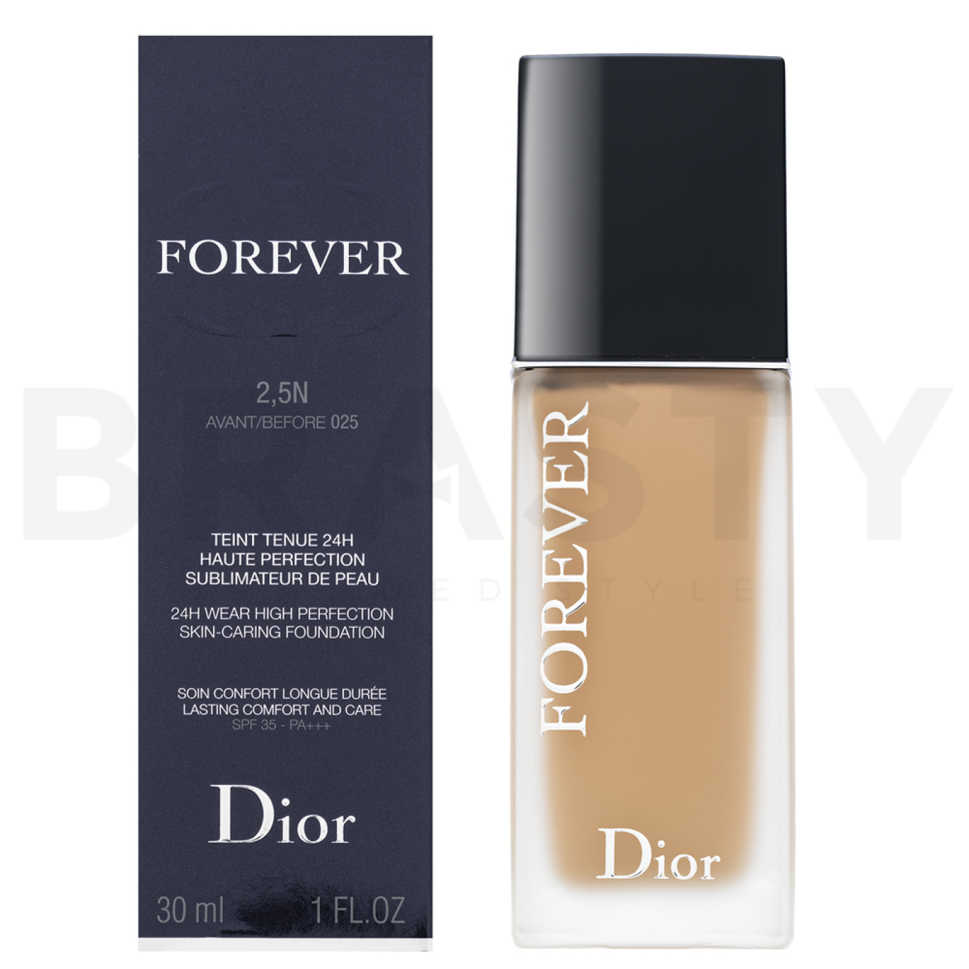 Dior (Christian Dior) Forever 24H Wear High Perfection Skin-Caring Foundation tekući make-up 2,5N Neutral 30 ml