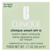 Clinique Clinique Smart Broad Spectrum krema za kožo SPF 15 Custom-Repair Moisturizer - Combination Oily To Oily 50 ml