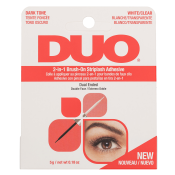 Ardell DUO 2-in-1 Brush-On Striplash Adhesive лепило за изкуствени мигли White/Clear 5 g