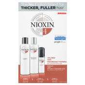 Nioxin System 4 Trial Kit készlet ritkuló festett hajra 150 ml + 150 ml + 40 ml