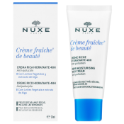 Nuxe Creme Fraiche de Beauté 48HR Moisturising Rich Cream ukľudňujúca emulzia pre veľmi suchú a citlivú pleť 30 ml