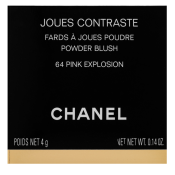 Chanel Joues Contraste Powder Blush púderes arcpír az egységes és világosabb arcbőrre 64 Pink Explosion 4 g