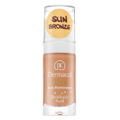 Dermacol Sheer Face Illuminator fluid pentru infrumusetare pentru o piele luminoasă și uniformă Sun Bronze 15 ml