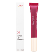 Clarins Velvet Lip Perfector sijaj za ustnice z vlažilnim učinkom 03 Velvet Red 12 ml