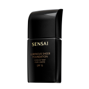 Sensai Luminous Sheer Foundation LS206 Brown Beige folyékony make-up az egységes és világosabb arcbőrre 30 ml