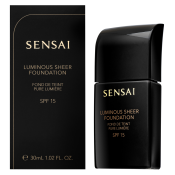 Sensai Luminous Sheer Foundation LS206 Brown Beige folyékony make-up az egységes és világosabb arcbőrre 30 ml