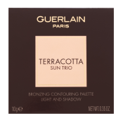Guerlain Terracotta Sun Trio The Bronzing And Contouring Palette Púderes highlight és kontúr paletta Clair 10 g