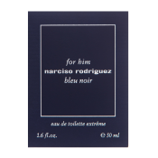 Narciso Rodriguez For Him Bleu Noir Extreme Eau de Toilette férfiaknak 50 ml