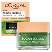 L´Oréal Paris Sugar Scrubs Clear Scrub čistiaca maska a peeling proti nedokonalostiam pleti 50 ml