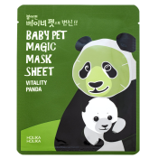 Holika Holika Baby Pet Magic Mask Sheet Vitality - Panda gézmaszk az egységes és világosabb arcbőrre