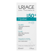Uriage Hyséac Fluid SPF50+ hydratační a ochranný fluid s matujícím účinkem 50 ml