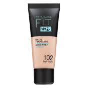Maybelline Fit Me! Foundation Matte + Poreless tekući make-up s matirajućim učinkom 102 Fair Ivory 30 ml