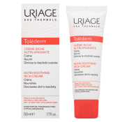 Uriage Toléderm Riche Nutri-Soothing Cream nyugtató emulzió nagyon száraz és érzékeny arcbőrre 50 ml