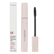 Clarins Wonder Perfect Mascara 4D szempillaspirál szempilla meghosszabbítására és göndörítésére 01 Perfect Black 8 ml