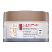 Schwarzkopf Professional BlondMe All Blondes Rich Mask pflegende Haarmaske für blondes Haar 200 ml