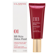 Clarins BB Skin Detox Fluid BB crème om de huidskleur te egaliseren 01 Light 45 ml