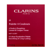 Clarins 4-Colour Eyeshadow Palette paletă cu farduri de ochi 01 Nude 6,9 g