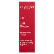 Clarins Joli Rouge Lipstick dolgo obstojna šminka z vlažilnim učinkom 711 Papaya 3,5 g