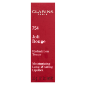 Clarins Joli Rouge Lipstick dolgo obstojna šminka z vlažilnim učinkom 754 Deep Red 3,5 g
