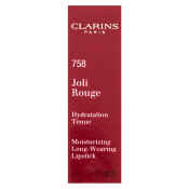 Clarins Joli Rouge Lipstick dolgo obstojna šminka z vlažilnim učinkom 758 Sandy Pink 3,5 g