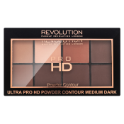 Makeup Revolution Ultra Pro HD Powder Contour Palette večnamenska paleta Medium Dark 20 g