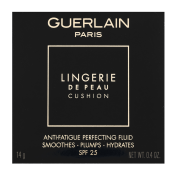 Guerlain Lingerie De Peau Cushion hosszan tartó make-up az egységes és világosabb arcbőrre 04 Moyen 14 g