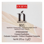Pupa Natural Side Eyeshadow - 002 Intense Mauve paleta sjenila 2 g