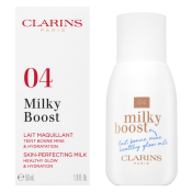 Clarins Milky Boost Foundation tonifiërende en hydraterende emulsie voor een uniforme en stralende teint 04 Auburn 50 ml