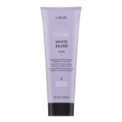 Lakmé Teknia White Silver Mask neutralisierende Haarmaske für platinblondes und graues Haar 250 ml