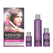 Kativa Protein Xpress Brazilian Hair Straightening Kit készlet keratinnal haj kiegyenesítésére