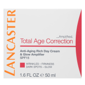Lancaster Total Age Correction Amplified negovalna krema Anti-Aging Rich Day Cream & Glow Amplifier SPF15 50 ml