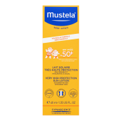 Mustela Bébé Very High Protection Sun Lotion SPF50+ naptej gyerekeknek 40 ml