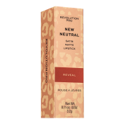 Makeup Revolution Lip Pro New Neutral Satin Matte Lipstick hosszan tartó rúzs mattító hatásért Reveal 3,2 g