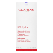 Clarins osvežilna gelska maska SOS Hydra Refreshing Hydration Mask 75 ml